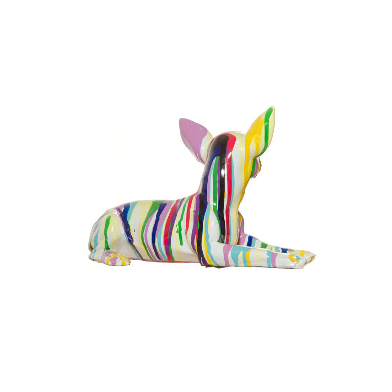 Graffiti Chihuahua Dog Laying - 11" long