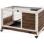 Maison de lapin, cage en bois avec cage de protection pour petits animaux, construction en bois