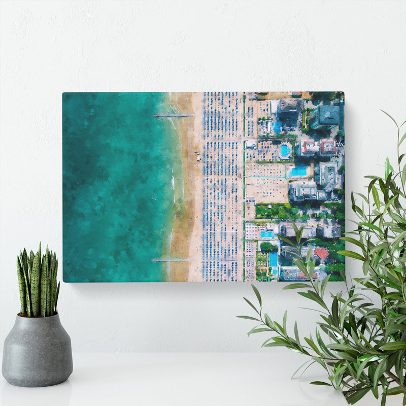 Lido Di Jesolo In Italy - Wrapped Canvas, 40cm H x 60cm W x 3cm D