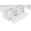 Meuble télé moderne, finition blanc naturel, 70,9 po x 19,7 po x 12,3 po | 100% panneau de particules enduit de mélamine, épaisseur: 0,7 pouce | Conception élégante et fonctionnelle pour le salon, le centre de divertissement, facile à assembler-105519781