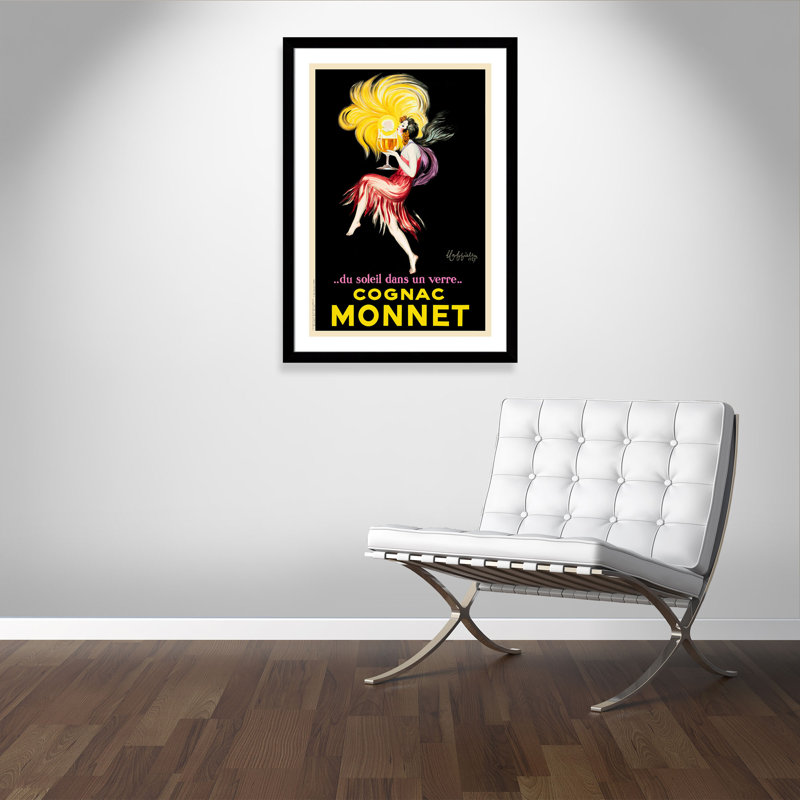 «Brickhill Cognac Monnet», affiche vintage encadrée