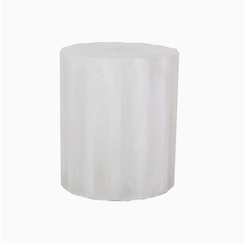 Table d'appoint d'extérieur en béton léger