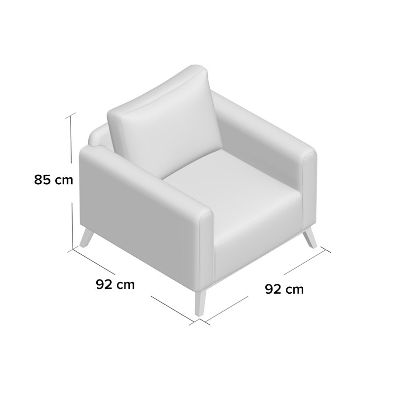 Joshua Upholstered Armchair, Brown