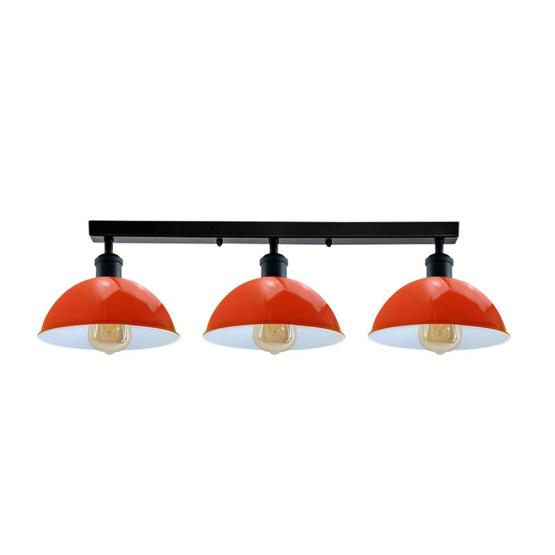 Emma-Jade Semi Flush Mount, Orange