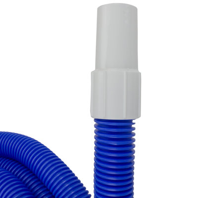 21' X 1.25" Blue Blow Molded Swimming Pool Vacuum Hose With Swivel Cuffs