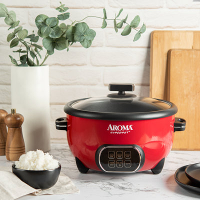 Aroma Housewares NutriWare 14-Cup (Cooked) Digital Rice Cooker and Foo –  Kim•Chi•Avocado (未使用･未開封品)Aroma Housewares 14-Cup (Cooked) (7-Cup UNCOOKED) Pot Style Rice Cooker and Food Steamer (ARC-747-1NGR) by Aroma Housewares