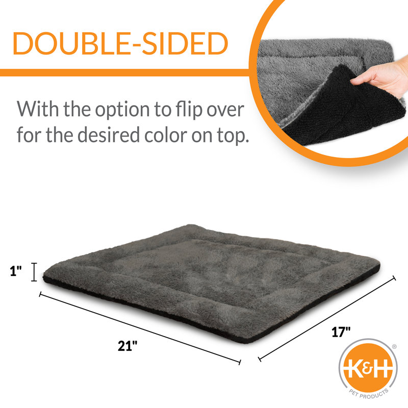 Fleece Pet Bed, Gray