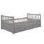Modern Style Daybed With Trundle And Drawers-1742553892