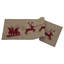 Handmade Hand Felted Wool Table Runner with Reindeer and Sleigh