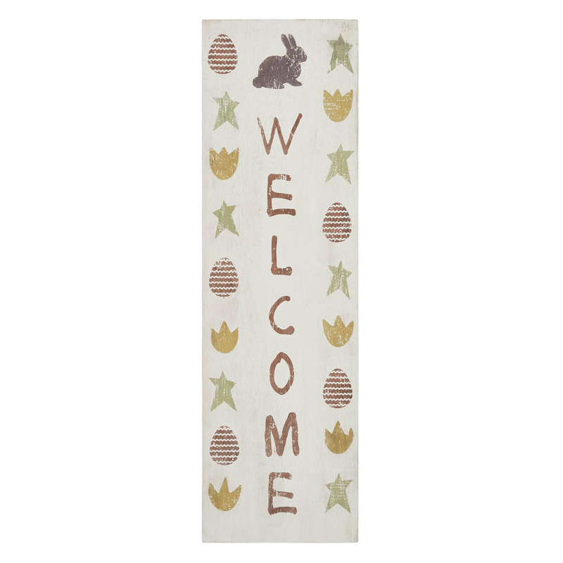 Plaque de bienvenue en bois 20 x 6 Jeseka