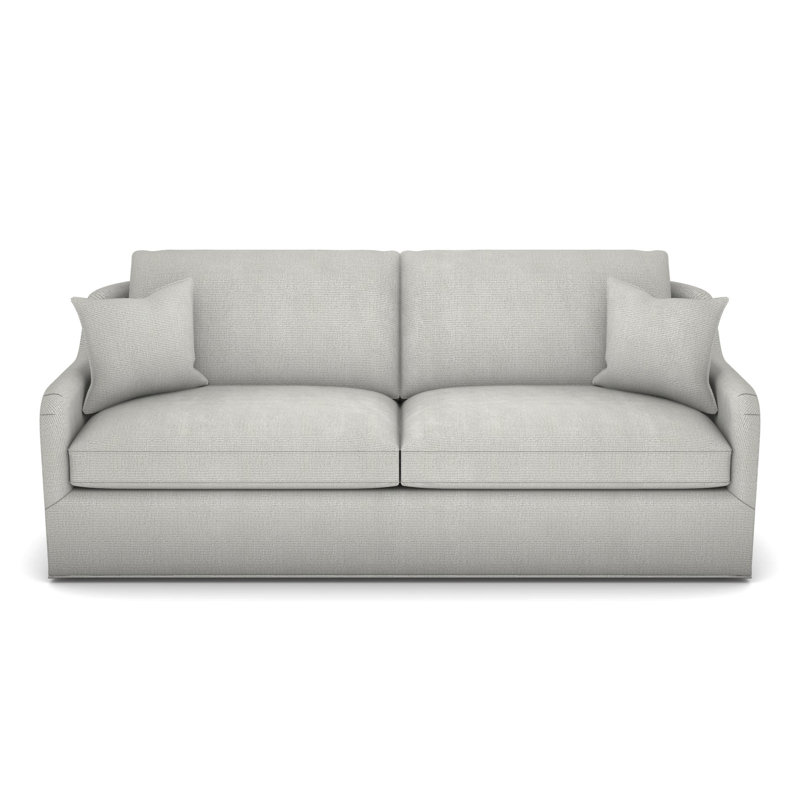 Fisher Base to Floor Sofa, Worthy Snow