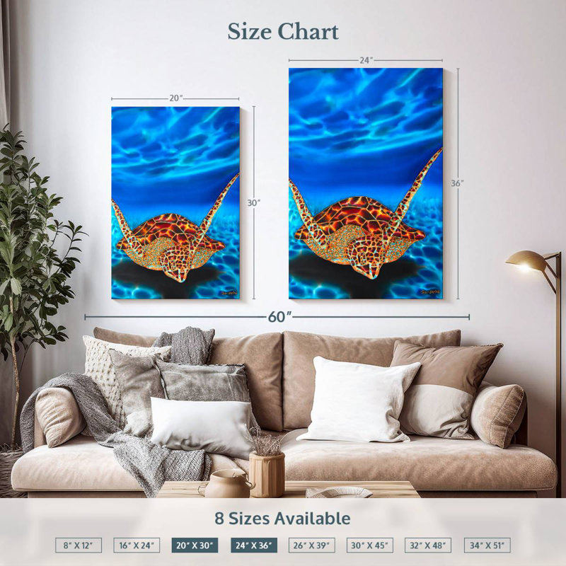 Brampt Underwater Paradise, H 36 po x l 24 po