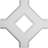 Inner Diamond Intersection for 8" Traditional Coffered Ceiling System