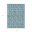 Tapis extérieur bleu sarcelle et ivoire lavable 3 pi x 5 pi bleu sarcelle et ivoire