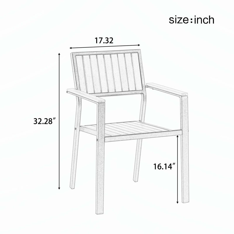 Outdoor Dining Set with Flexible Chairs and Extendable Table for Versatile Use, Black