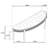 Keymari Curved Fabric Upholstered Bench Silver Oak