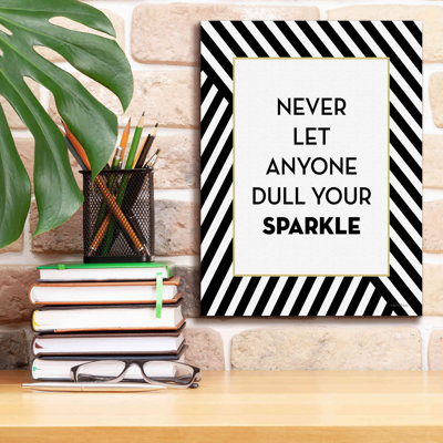 «Your Sparkle» par Lettered & Lined - reproduction d'art sur toile tendue