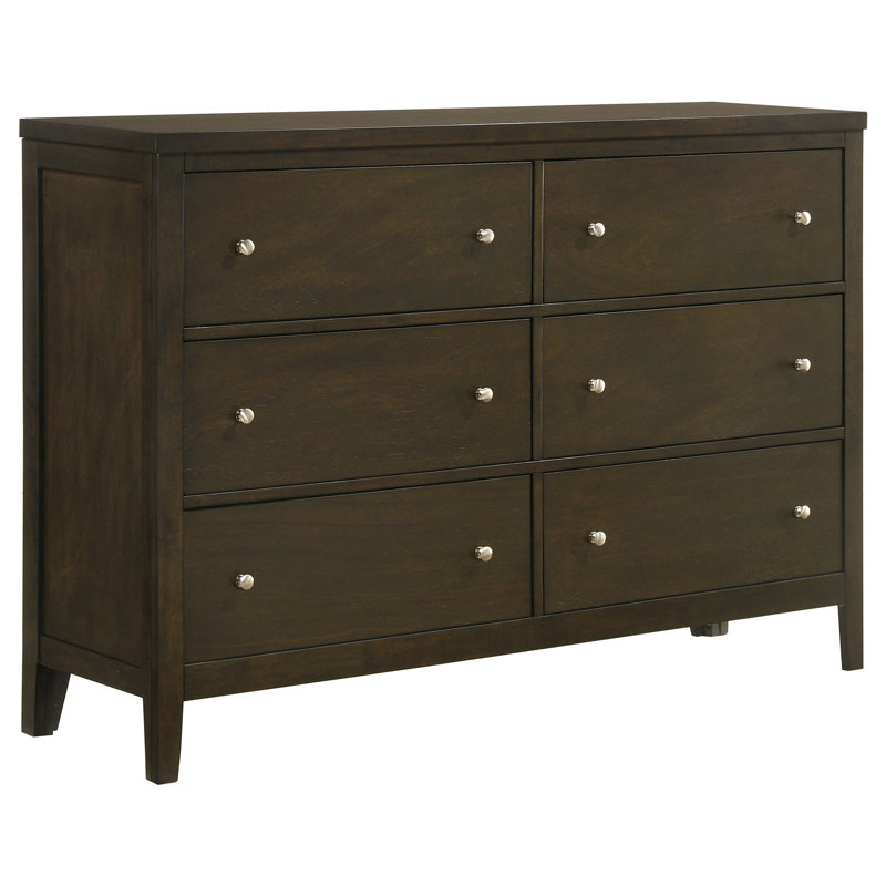 Commode 6 tiroirs Clement, Espresso