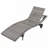 Outdoor Rattan Reclining Lounge Chair w/ Rolling Wheels & Pull-out Side Table-816998777