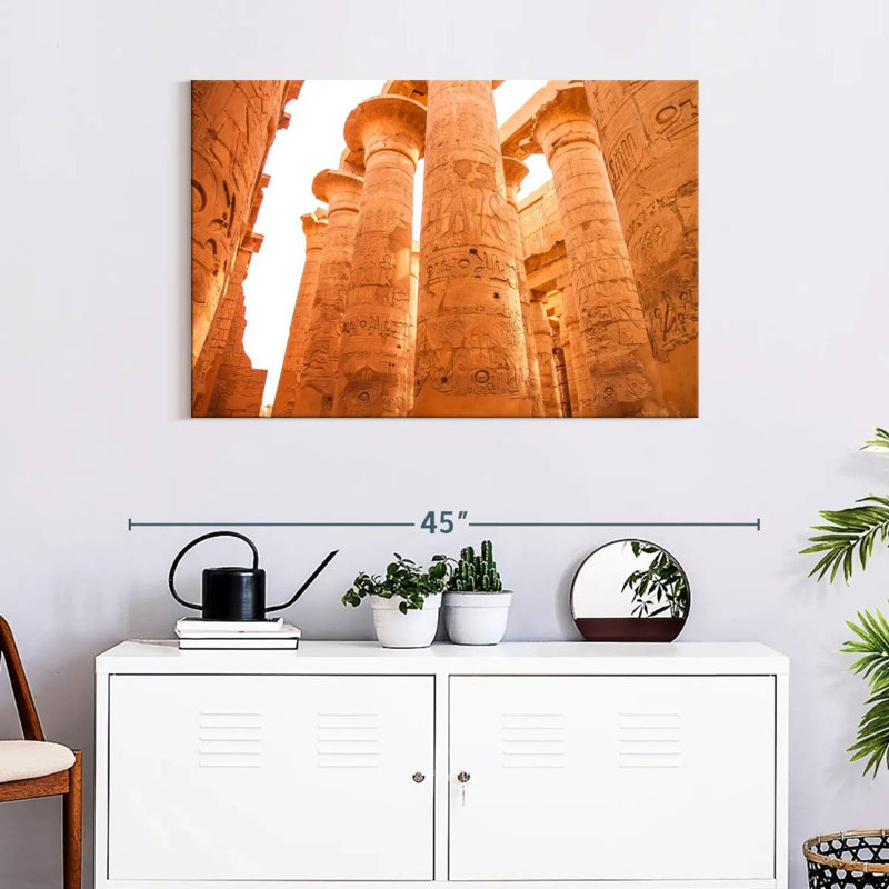 Kavia Pillars Of Karnak Temple, 24" H x 36" W