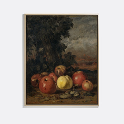 Still Life With Apples Print by Gustave Courbet