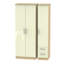 Yvette 3 Door Manufactured Wood Wardrobe-23704770-18860467