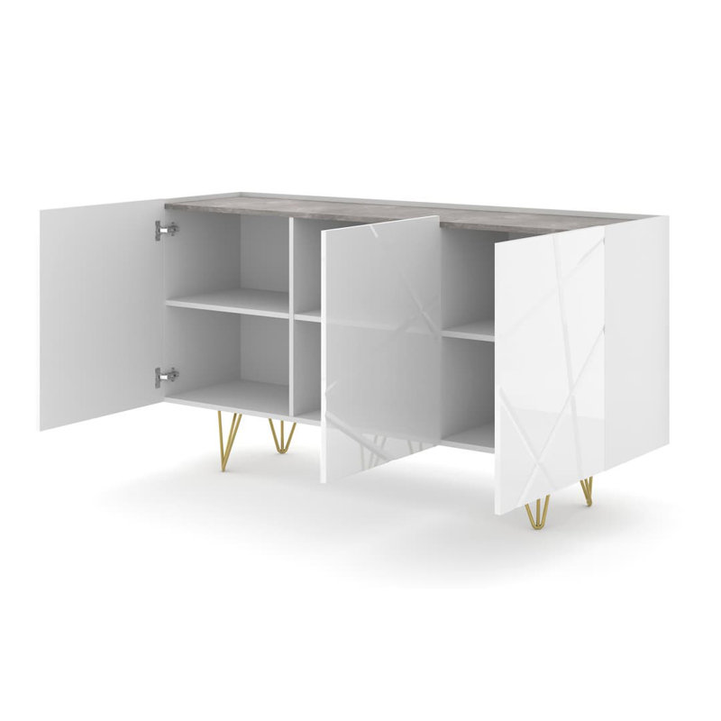 Karratha 160cm Sideboard, White