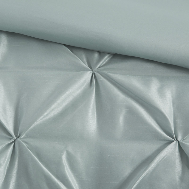 Ensemble d'édredon capitonné 7 pièces très grand Seafoam, Édredon de très grande taille et 6 pièces suppl