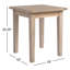 Amina Outdoor Solid Acacia Wood Side Table
