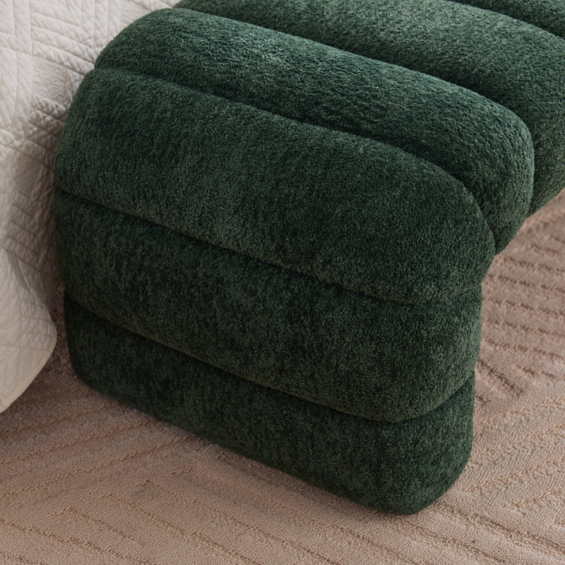 Banc de lit sans accoudoirs Modern, Vert