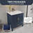 24" Freestanding Solid Wood Premium Grade Bath Vanity, Sink Base with Top-104076258
