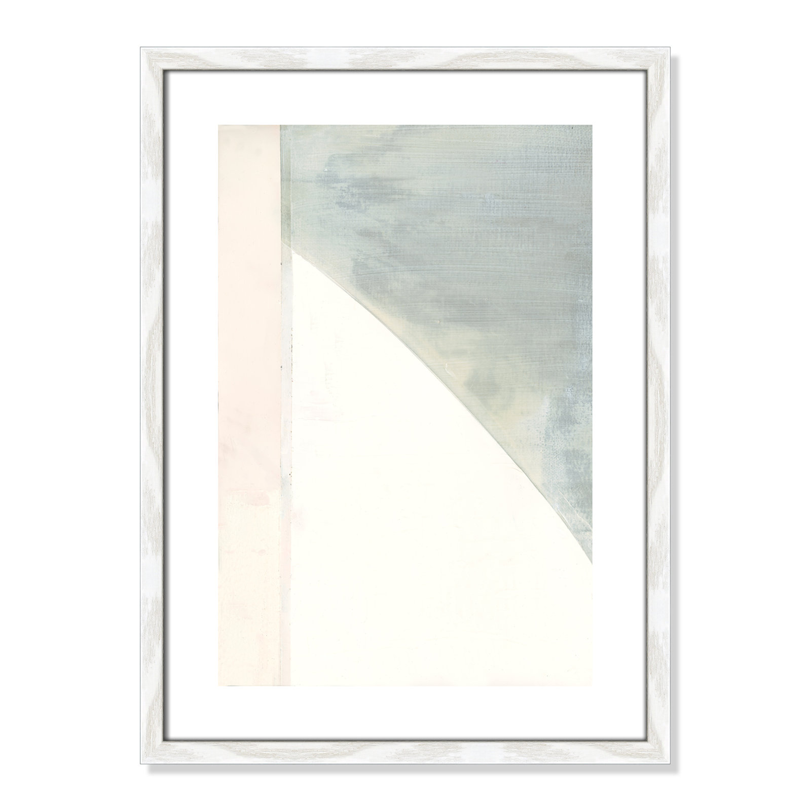 In Neutral I - Painting Print, 23" H x 17" W x 0.75" D, White Wood Framed Paper