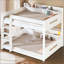Lit superposé avec tablettes de rangement et ports USB-1505471043
