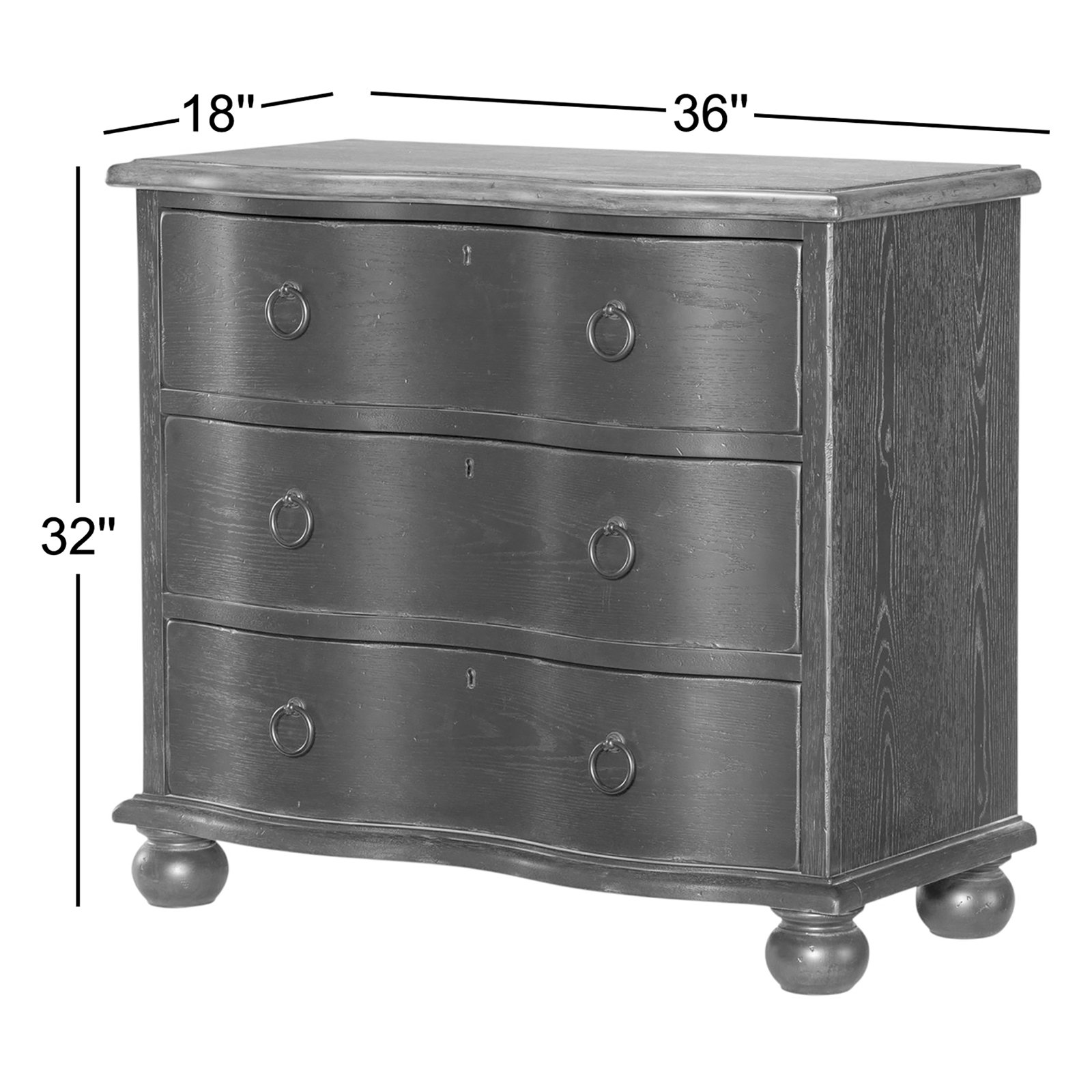 Country Living Vintage Market Accent Chest, Brown/Light Gray