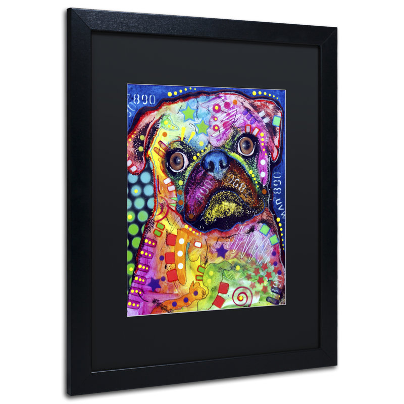 « carlin 92309 », impression encadrée sur toile, H 14 po x l 11 po x P 0,5 po, Noir