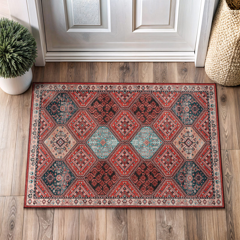 Koressa Washable Oriental Indoor Rug, Rectangle 2' x 3'