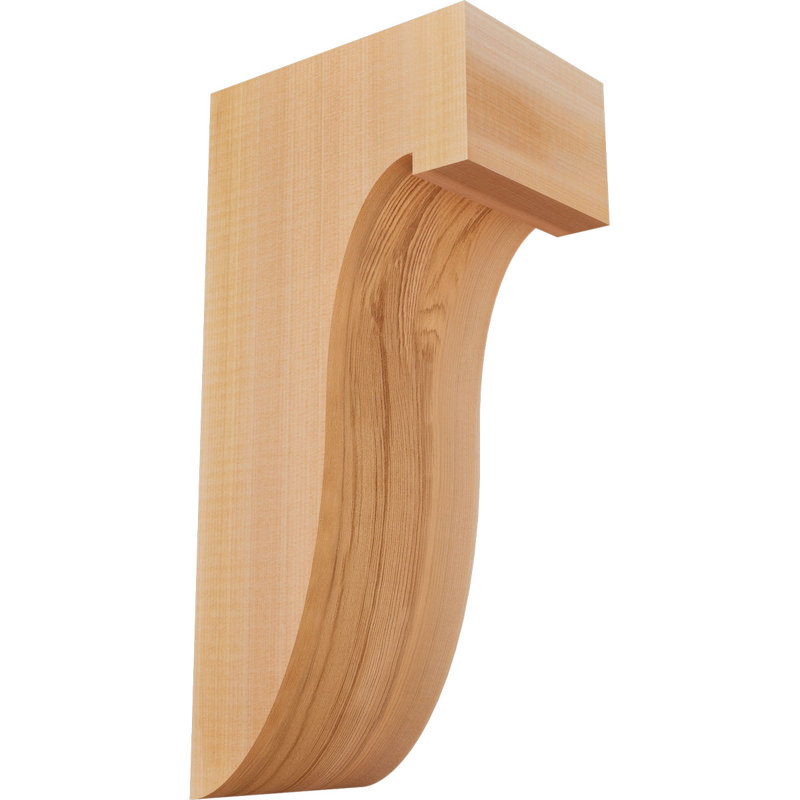 Del Monte Corbel, H 16 po x l 5,5 po x P 8 po, Lisse, Cèdre rouge