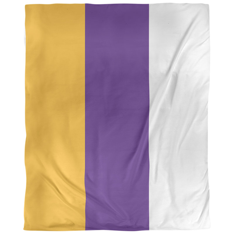 Tissu de basket houston, Gold/Purple/White