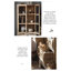 Armoire à portes en verre vieilli, rangement à tiroirs multiples