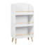 Bibliothèque blanche pour enfants avec barre anti-chute, organisateur de jouets H 37,5 po x l 19,5 po