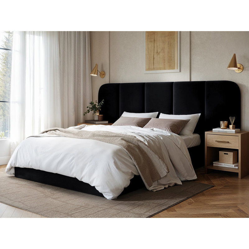 Upholstered Ottoman Bed, Double