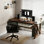 Walnut Rectangular Solid Wood with desk