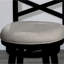 Tabouret pivotant à hauteur de comptoir 24 po avec tissu d'ameublement beige élégant-117073632-117073645-117073642