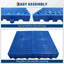 Tapis de sol ventilé en plastique avec tapis de rangement ventilé pour le garage, la cuisine, le sous-sol et le grenier-132487487-132487490