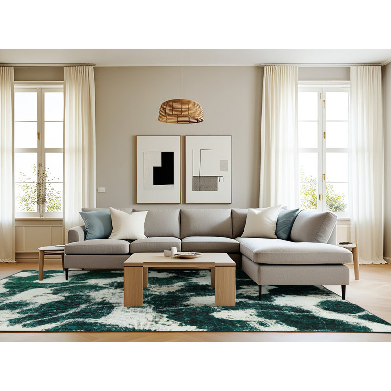 Abstract Indoor Rug, Rectangle 8' x 10'