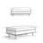 Morrison 49"W Large Upholstered Ottoman with Solid Wood Legs-1179783174