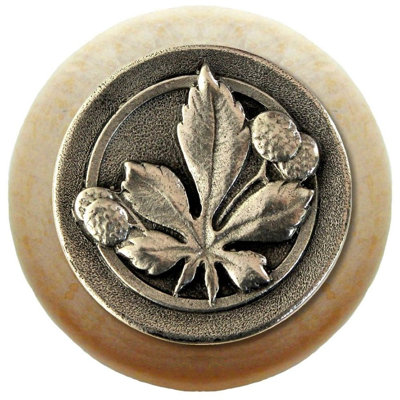 Horse Chestnut 1.5" Diameter Mushroom Knob