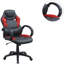 Chaise de bureau rembourrée 3pc