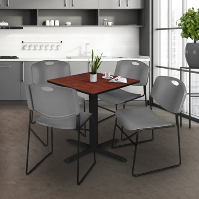 Kee Square Breakroom Table and Chair Set