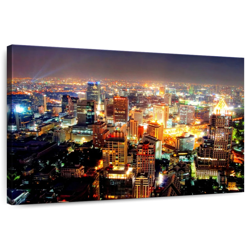 Sirci, la nuit à bangkok, H 16 po x l 24 po